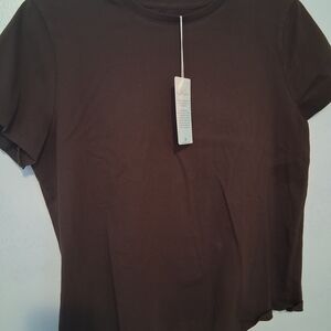 Thread & Supply Dark Brown Short Sleeve Tee
